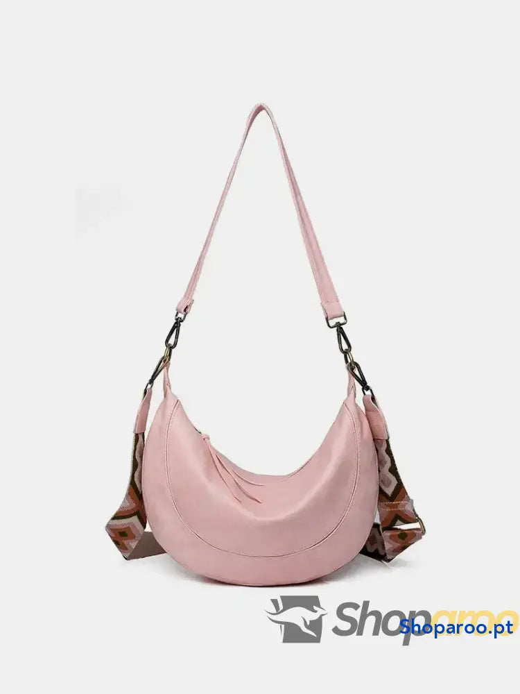 PU Leather Removable Strap Crossbody Bag