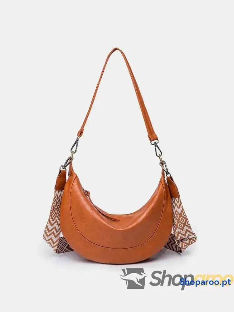PU Leather Removable Strap Crossbody Bag