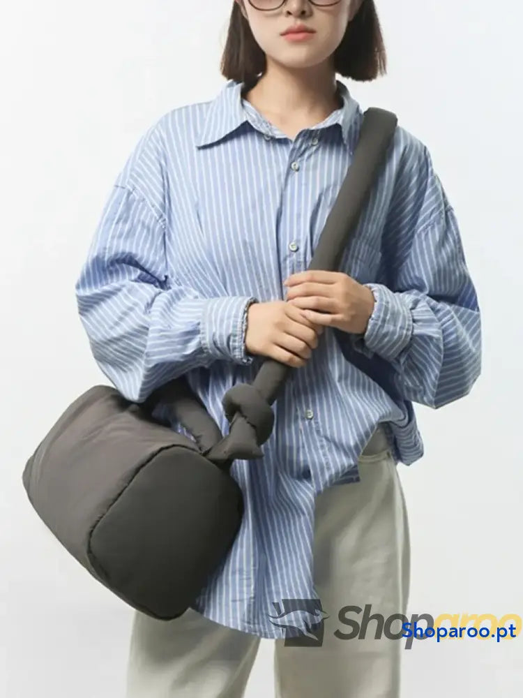Puffy Nylon Medium Crossbody Bag