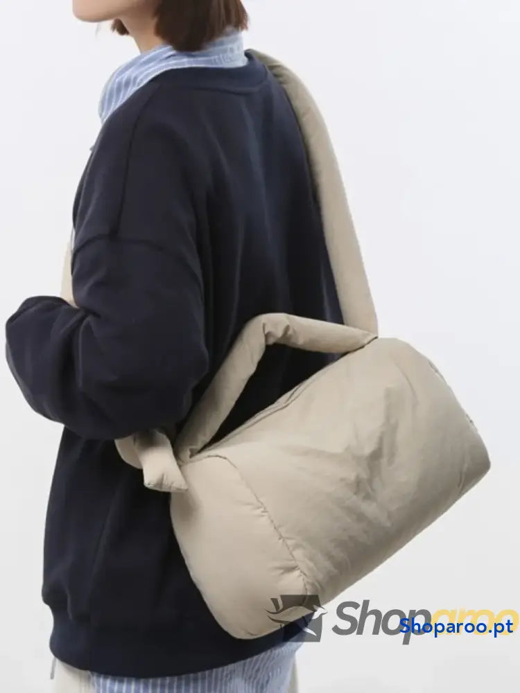 Puffy Nylon Medium Crossbody Bag