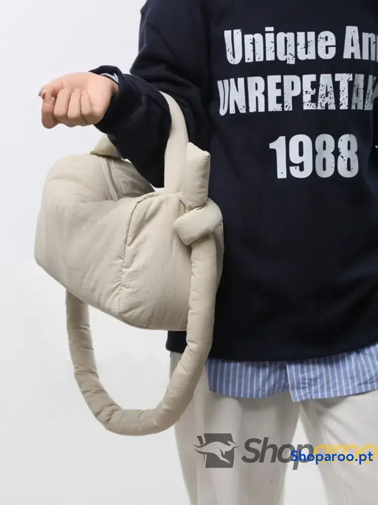 Puffy Nylon Medium Crossbody Bag