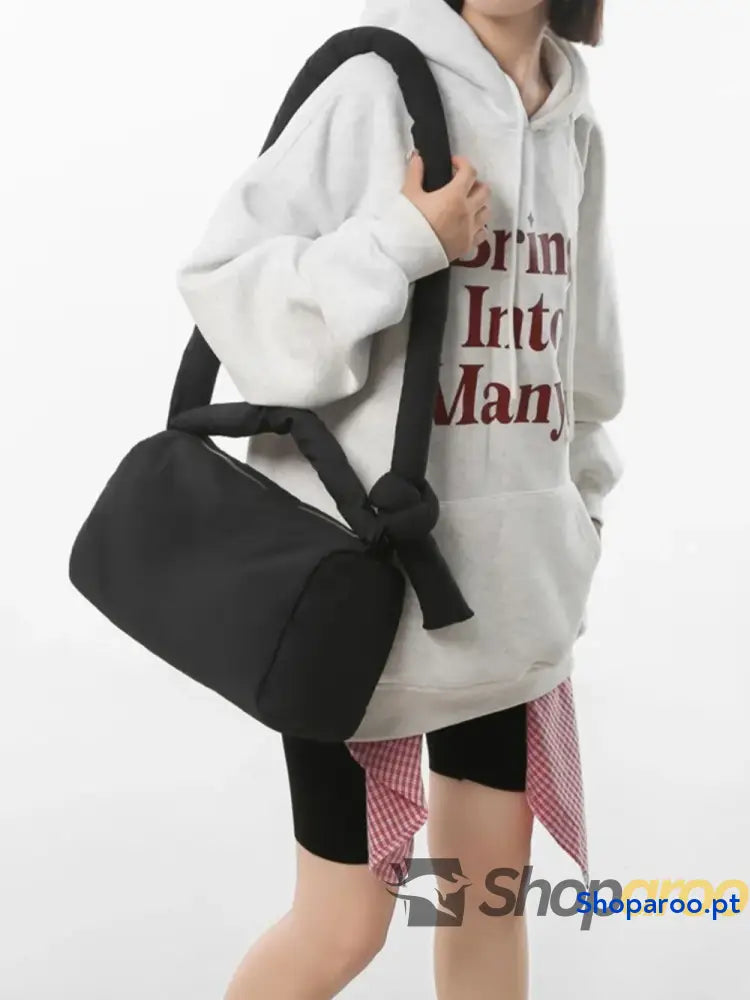 Puffy Nylon Medium Crossbody Bag