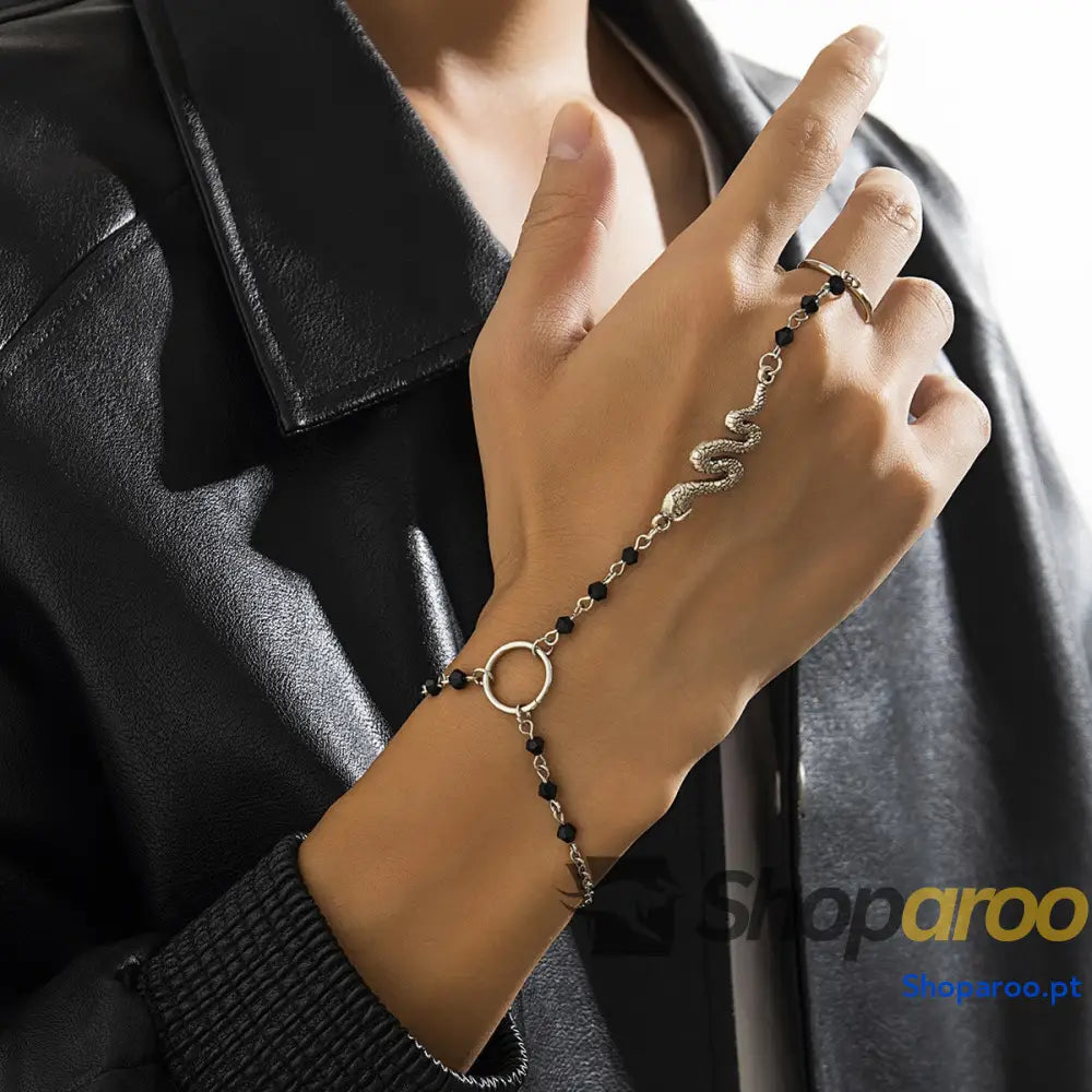 Pulseira de Dedo Punk Cobra para Estilo