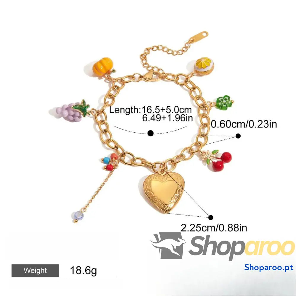 Pulseira de Pérolas Luxuosas em Ouro 18K (Banhado)