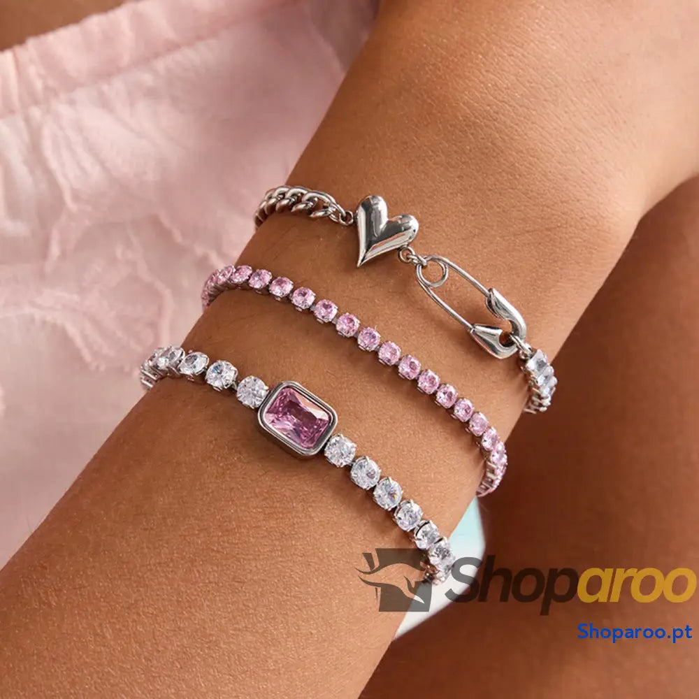 Pulseira de Zircónia Leve e Luxuosa Alta Qualidade