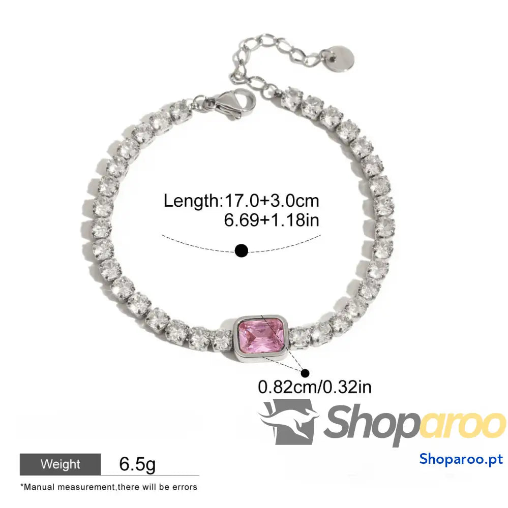 Pulseira de Zircónia Leve e Luxuosa Alta Qualidade