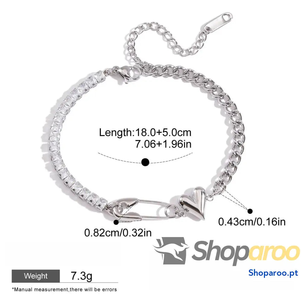 Pulseira de Zircónia Leve e Luxuosa Alta Qualidade