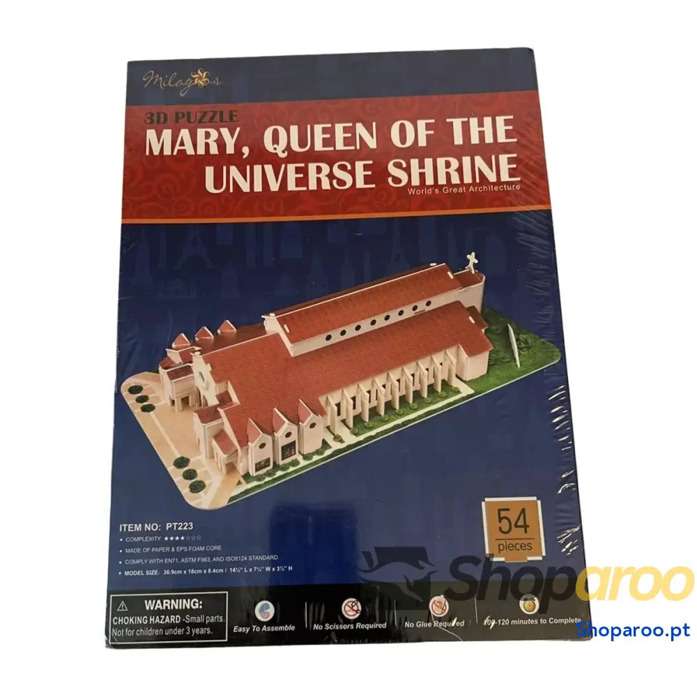 Puzzle 3D CubicFun MARY QUEEN OF THE UNIVERSE SHRINE Multicolor 54 Peças
