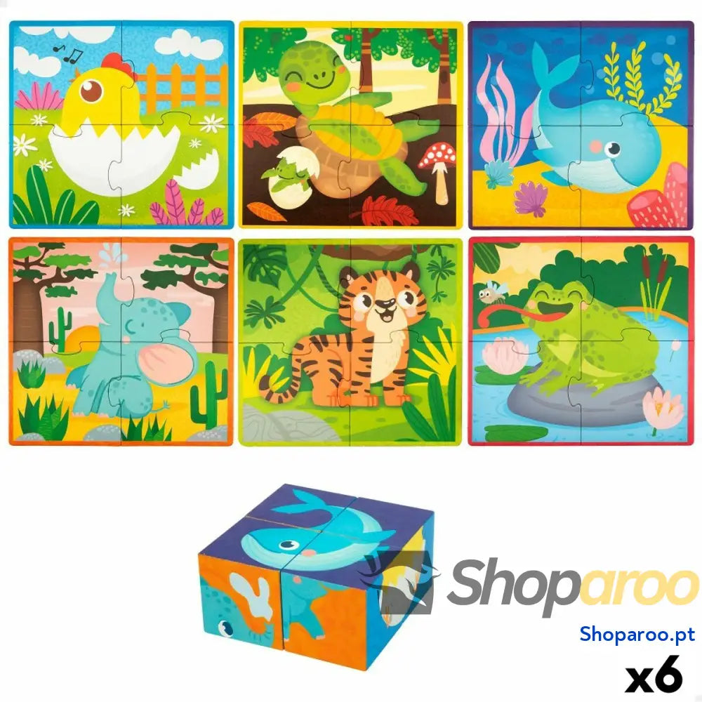 Puzzle 3D Lisciani Giochi 22 x 23 1 cm animais 4 Peças (6 Unidades)