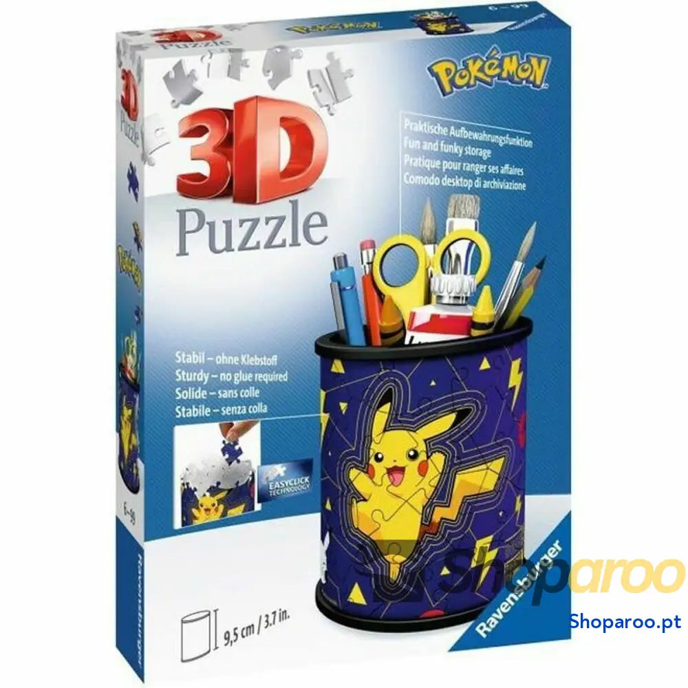 Puzzle 3D Ravensburger Iceland: Kirkjuffellsfoss 54 Peças Porta lápis