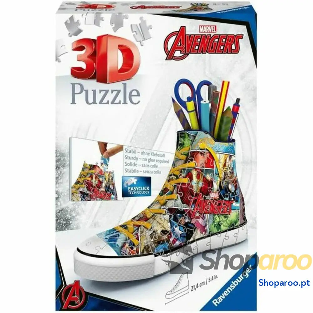Puzzle 3D Ravensburger Sneaker Avengers 108 Peças