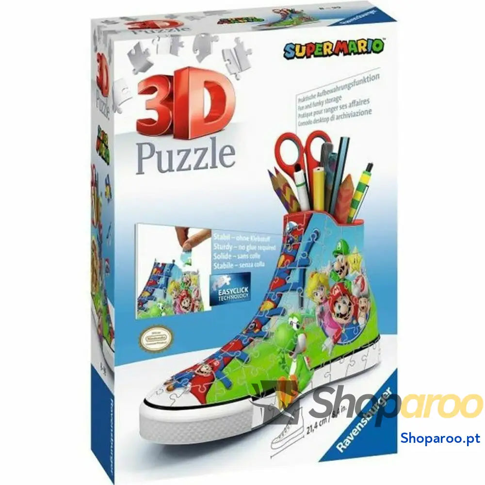 Puzzle 3D Ravensburger Sneaker Super Mario 108 Peças