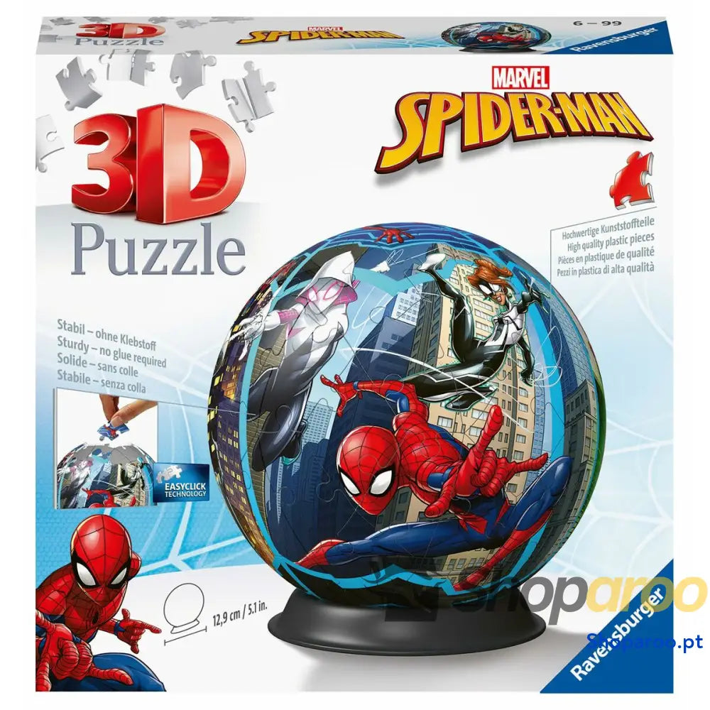 Puzzle 3D Spider Man Bol 76 Peças