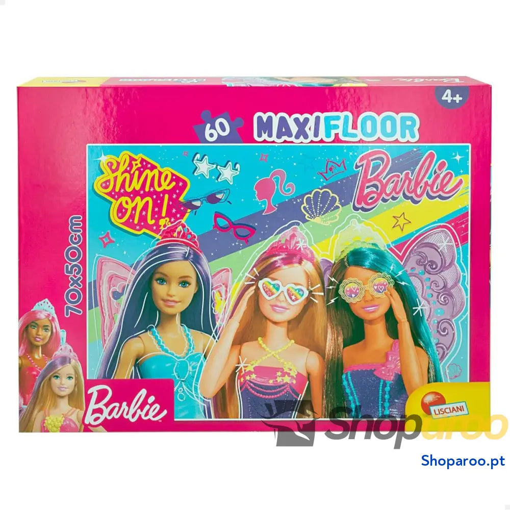 Puzzle Barbie MaxiFloor 60 Peças 70 x 1,5 50 cm