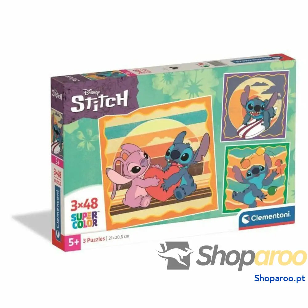 Puzzle Clementoni Stitch (3 Unidades)