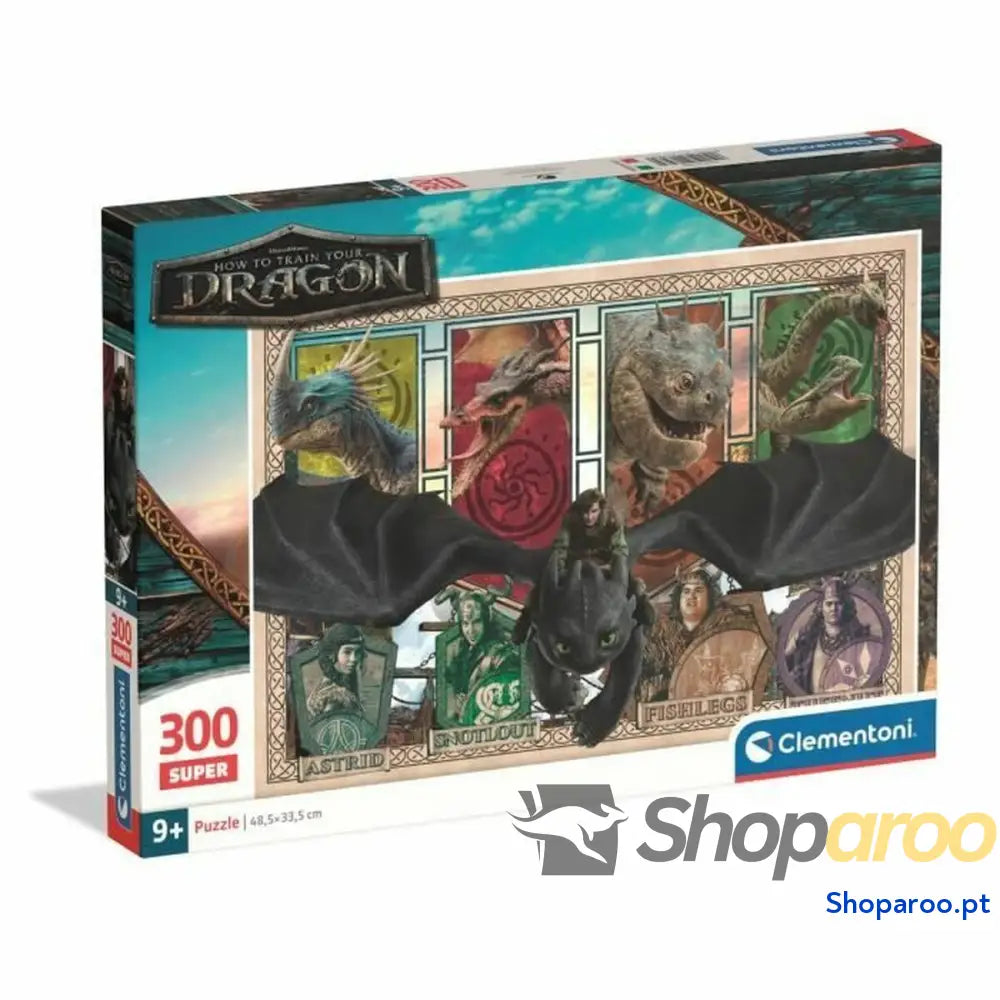 Puzzle Clementoni Super How to Train your Dragon 48,5 x 33,5 cm 300 Peças