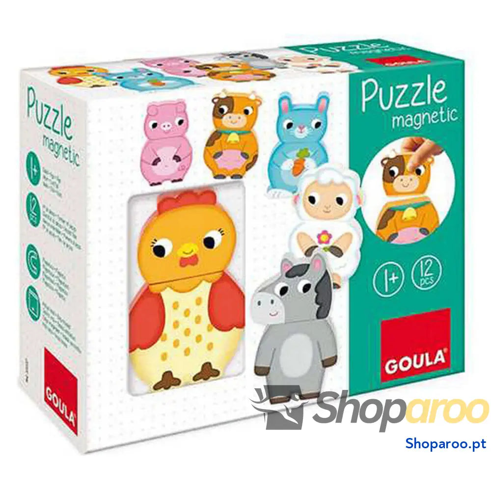 Puzzle de Madeira Personalizável Goula 455245 (12 pcs)