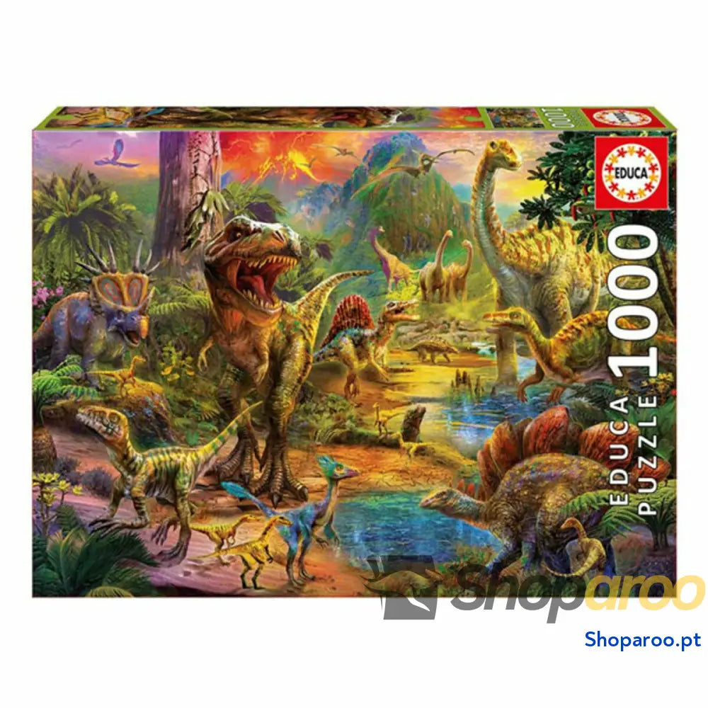 Puzzle Dinosaur Land Educa 17655 (1000 pcs)