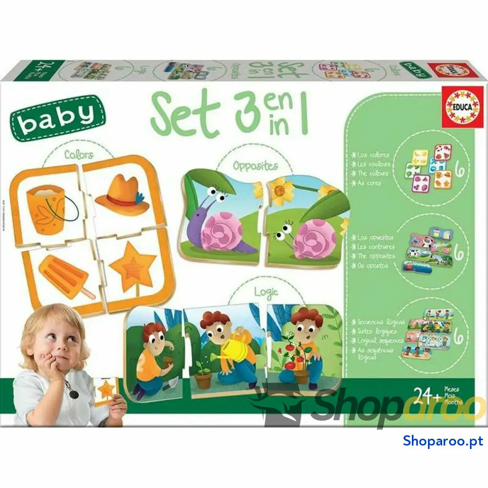 Puzzle Educa 3 em 1