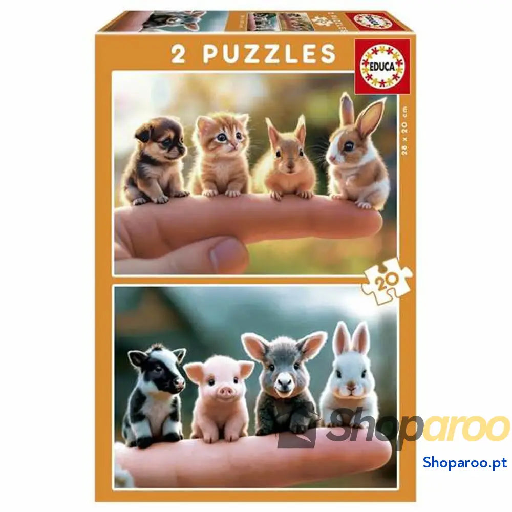 Puzzle Educa Baby Animals (2 Unidades)