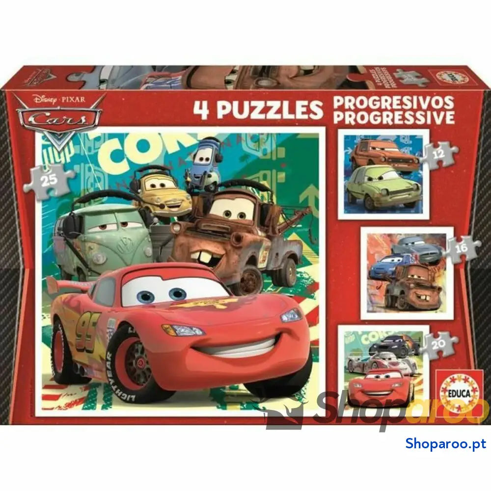Puzzle Educa Cars (4 Unidades)