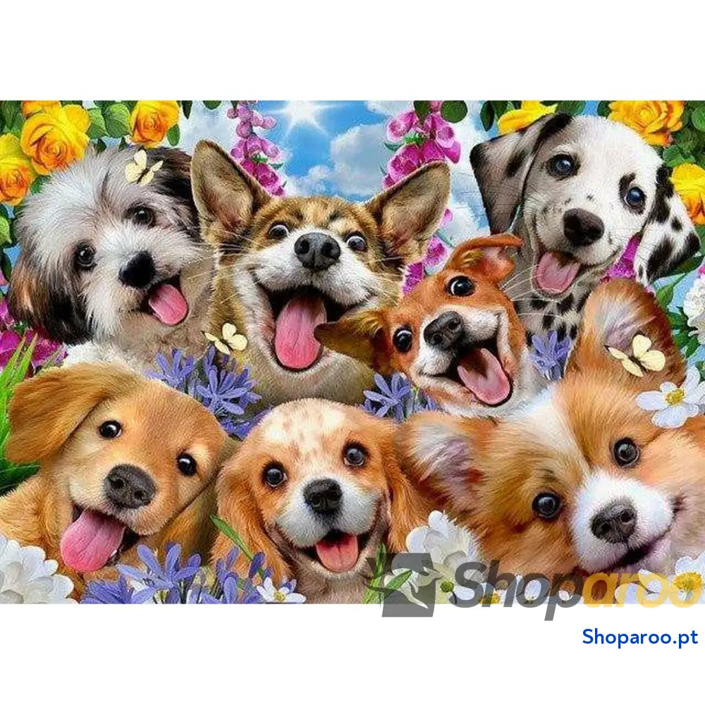 Puzzle Educa Doggy selfie 1000 Peças