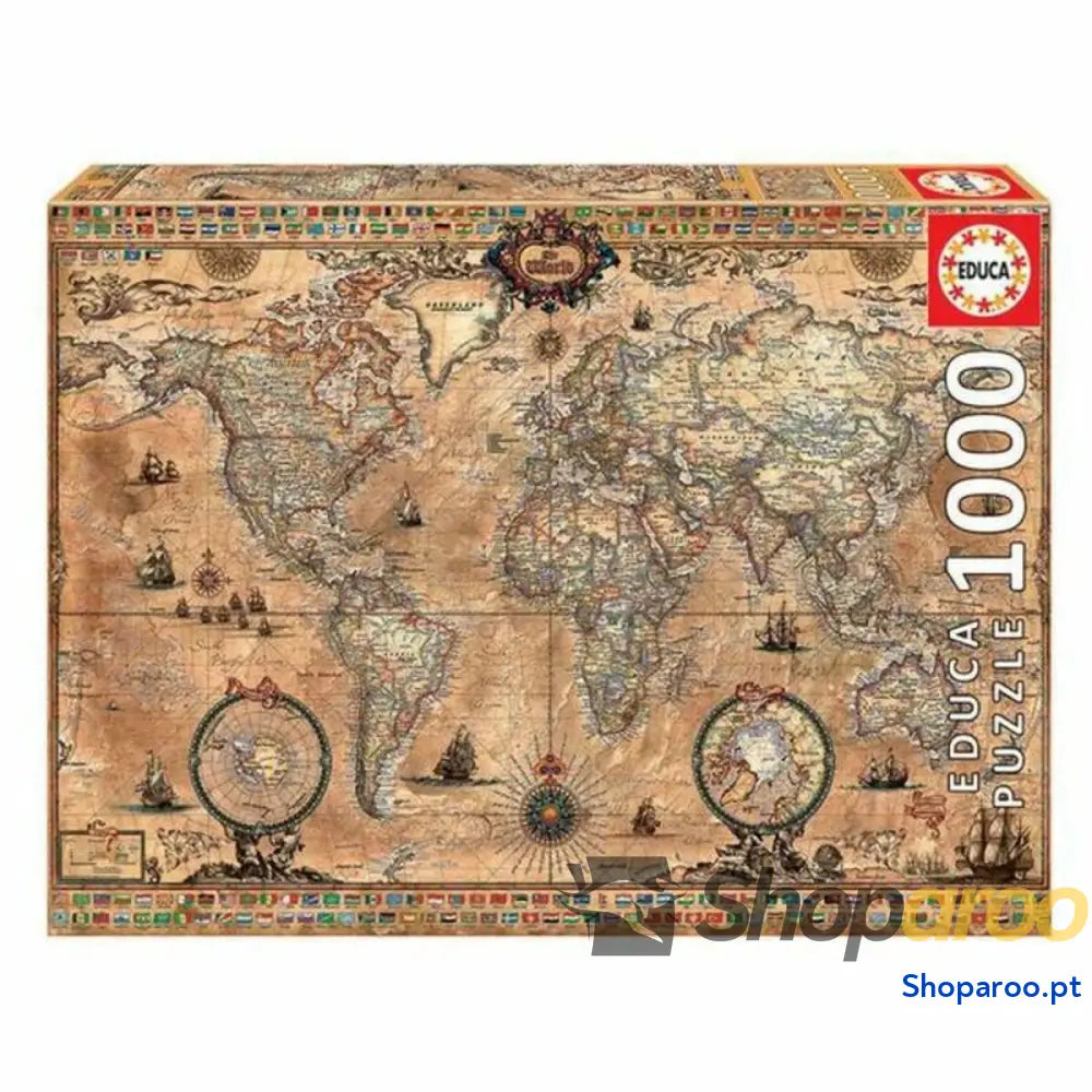 Puzzle Educa Mapa do Mundo (1000 pcs)
