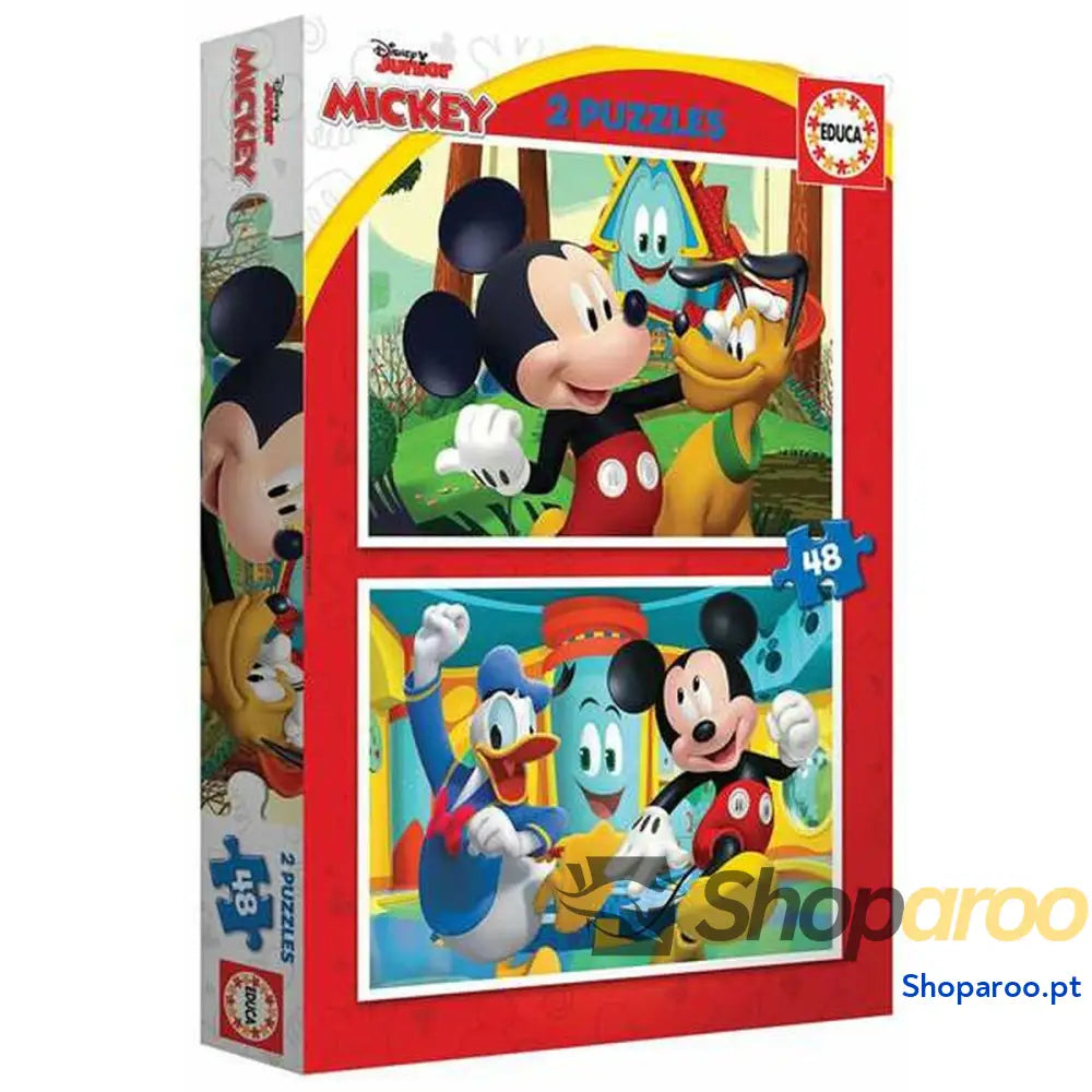 Puzzle Educa Mickey Mouse Fun House 2 x 48