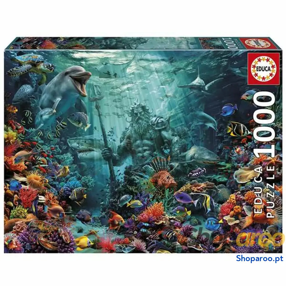 Puzzle Educa Poseidon in a Coral Reef