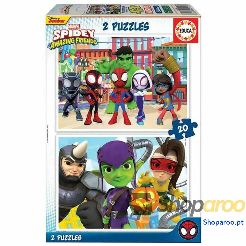 Puzzle Educa Spidey & His Amazing Friends (2 x 20 pcs)