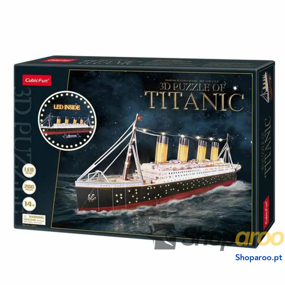 Puzzle Infantil de Madeira CubicFun Titanic 3D 266 Peças