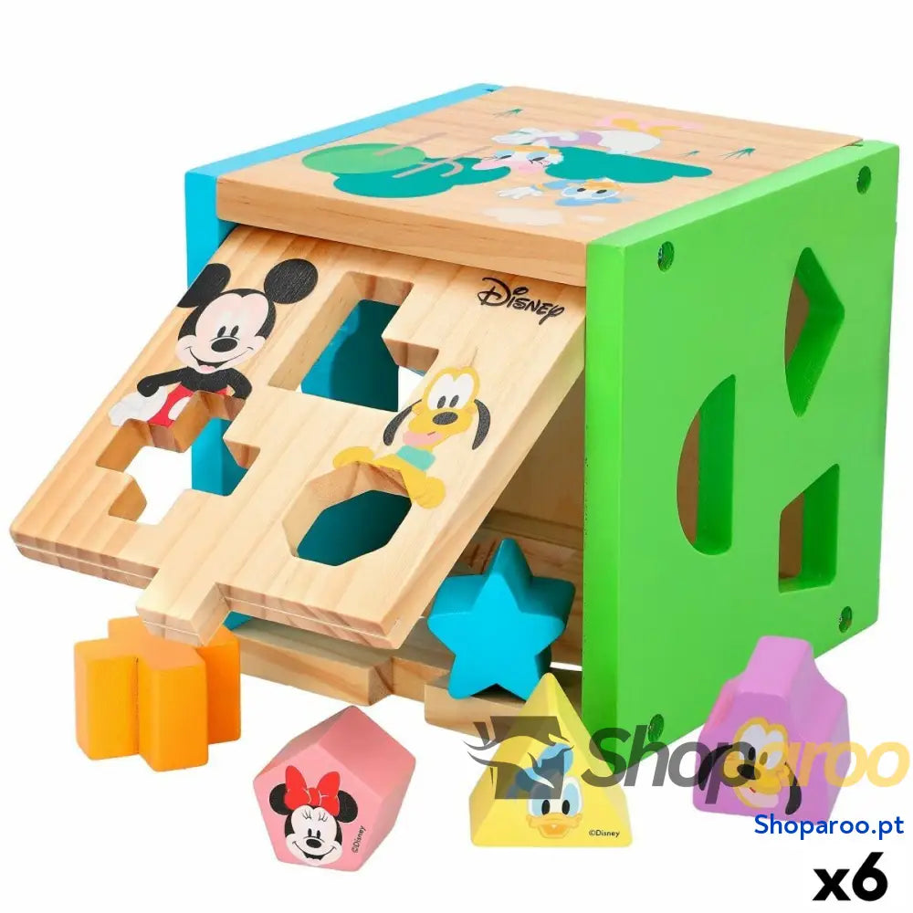 Puzzle Infantil de Madeira Disney 14 Partes 15 x 15 x 15 cm (6 Unidades)