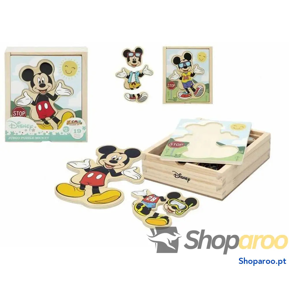 Puzzle Infantil de Madeira Disney (19 pcs)