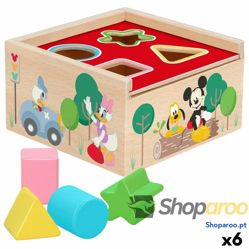 Puzzle Infantil de Madeira Disney 5 Peças 13,5 x 7,5 x 13 cm (6 Unidades)