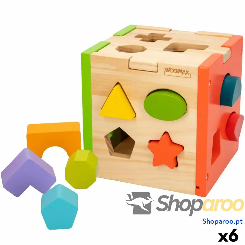 Puzzle Infantil de Madeira Woomax 15 x 15 x 15 cm (6 Unidades)