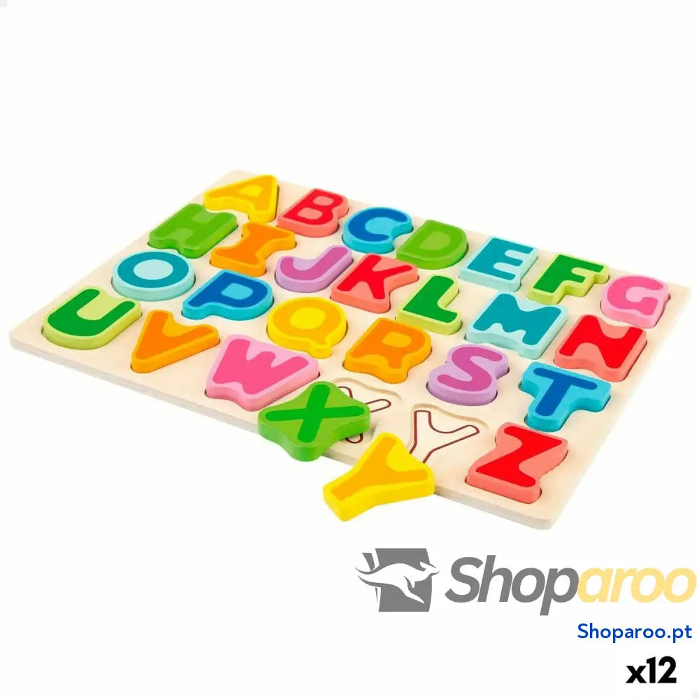Puzzle Infantil de Madeira Woomax + 2 Anos 27 Peças (12 Unidades)