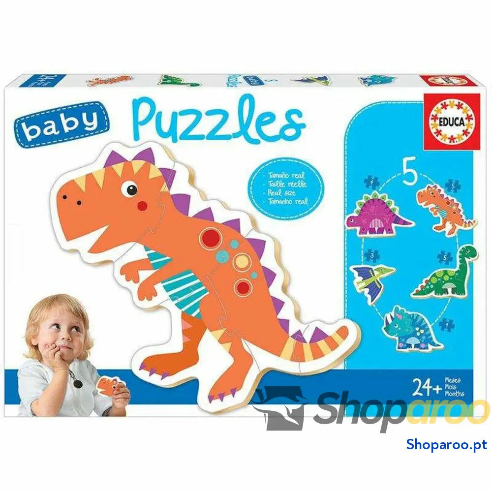Puzzle Infantil Educa Dinossauro 5 Peças