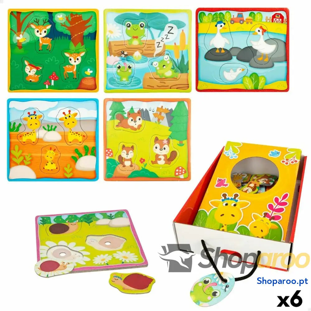 Puzzle Infantil Lisciani Giochi 16 x 0,5 15 cm Tátil 18 Peças (6 Unidades)