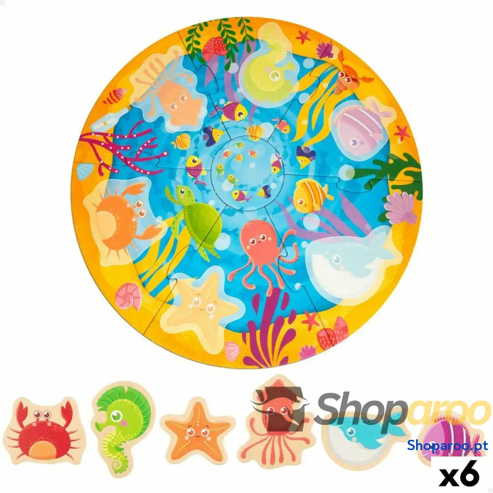 Puzzle Infantil Lisciani Giochi 33 x 1 32 cm Marinha 6 Peças 13 (6 Unidades)