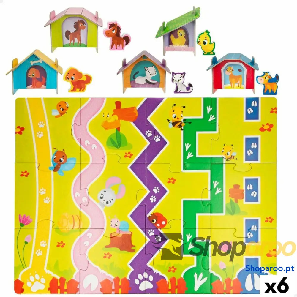 Puzzle Infantil Lisciani Giochi 48 x 1 36 cm Quinta 12 Peças 27 (6 Unidades)