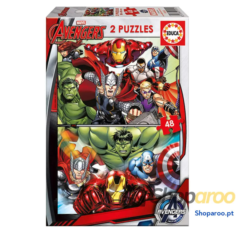 Puzzle Infantil Marvel Avengers Educa (2 x 48 pcs)