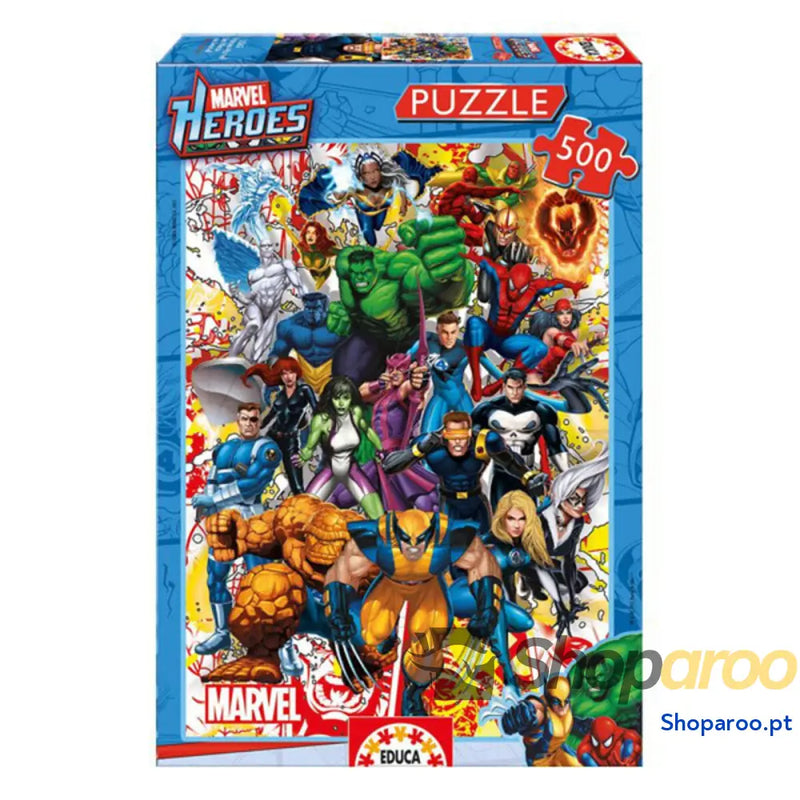 Puzzle Marvel Heroes Educa 500 Peças