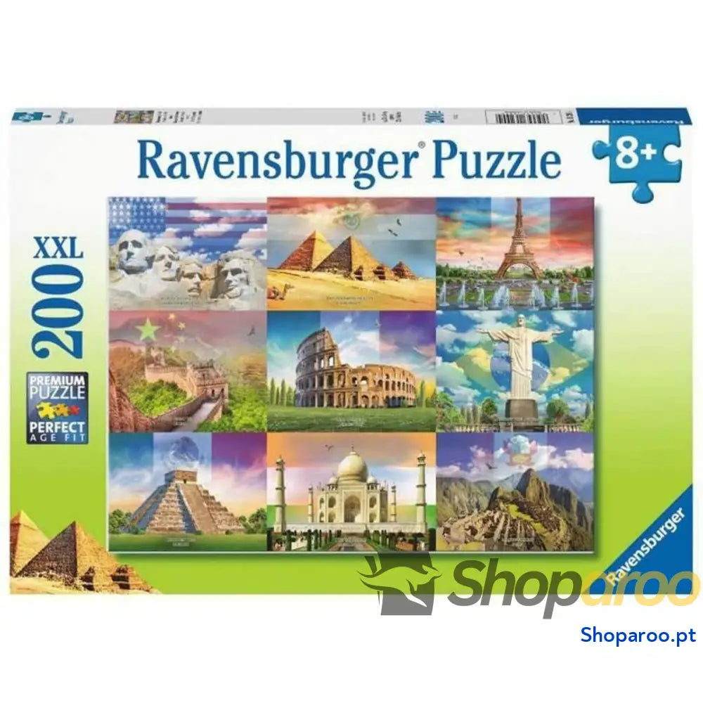 Puzzle Ravensburger 13290 XXL Monumentos del mundo 200 Peças