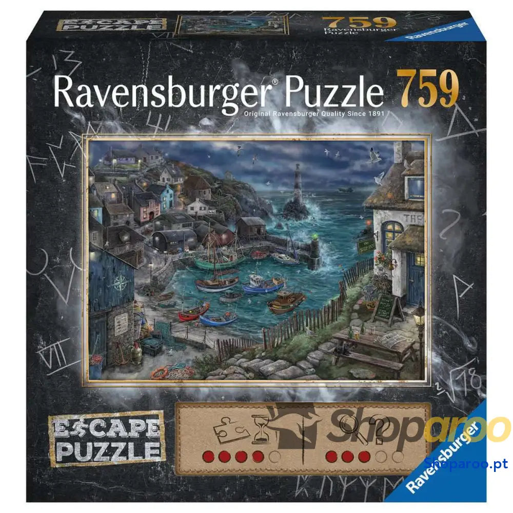 Puzzle Ravensburger 17528 Escape Treacherous Harbor 759 Peças