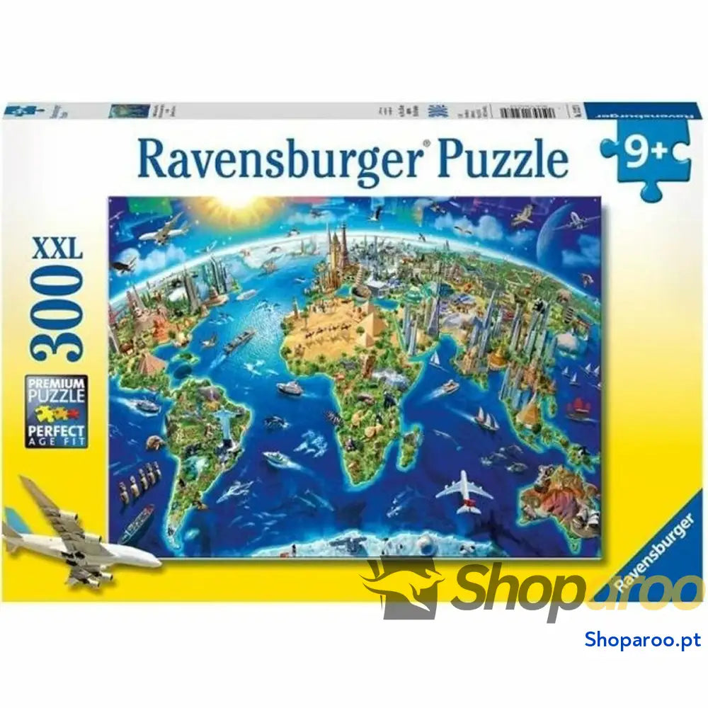 Puzzle Ravensburger Map of the monuments world