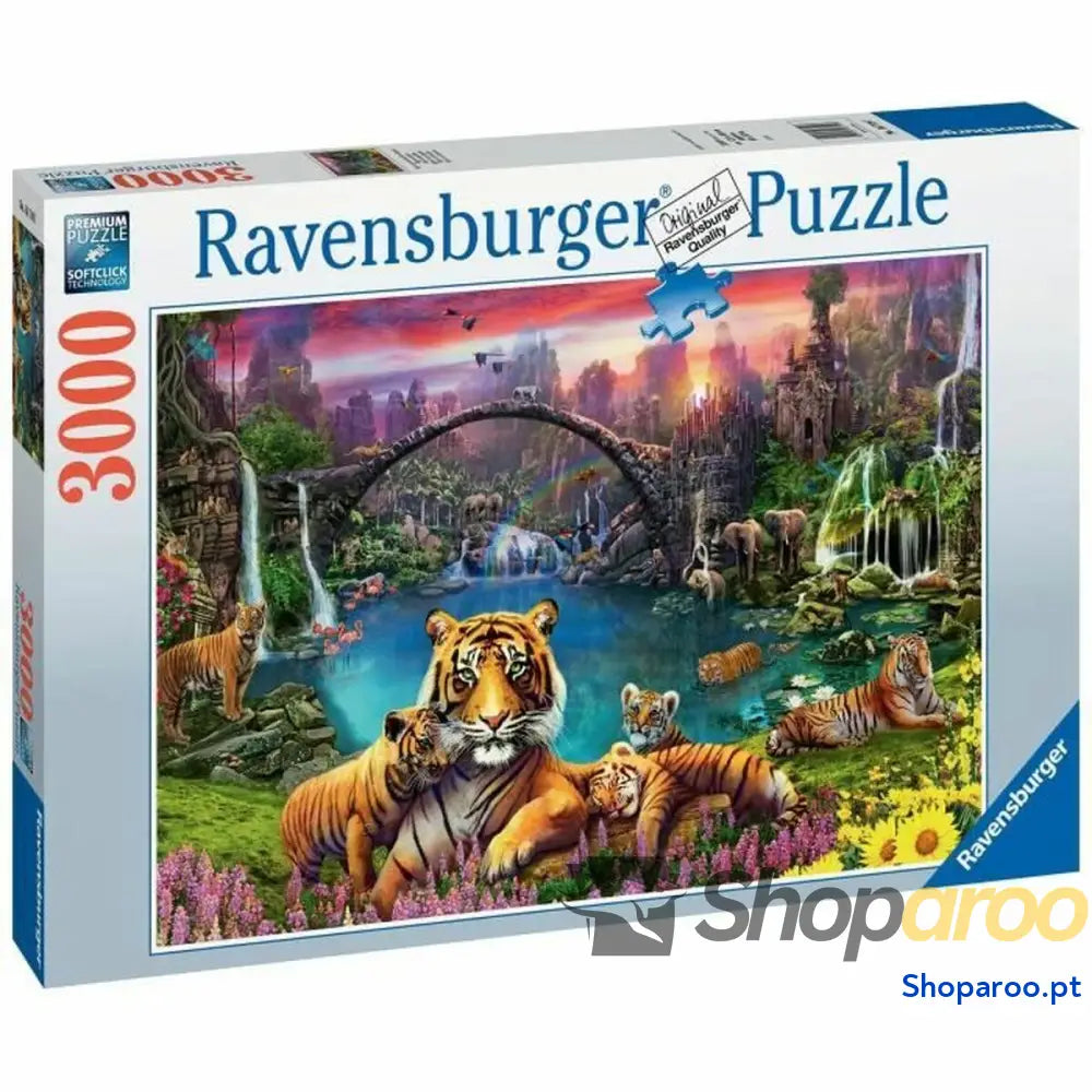 Puzzle Ravensburger Tigers in the lagoon 3000 Peças
