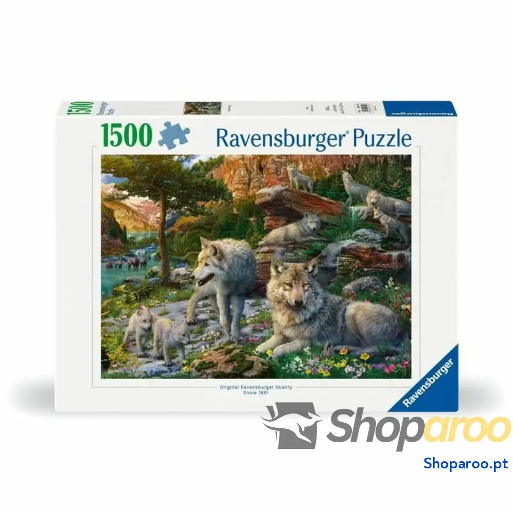 Puzzle Ravensburger Wolves in Spring