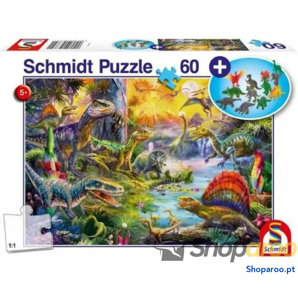 Puzzle Schmidt Spiele Dinosaurs Figuras 60 Peças