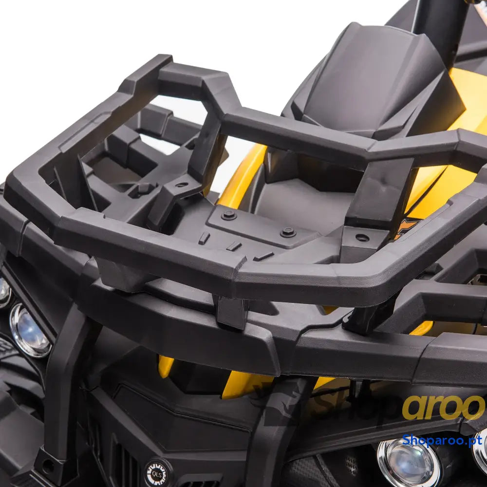Quadriciclo Elétrico 12V para Crianças de 3-5 Anos com Farol Música Pneus Suspensão Botões Avance e Retrocesso Veículo