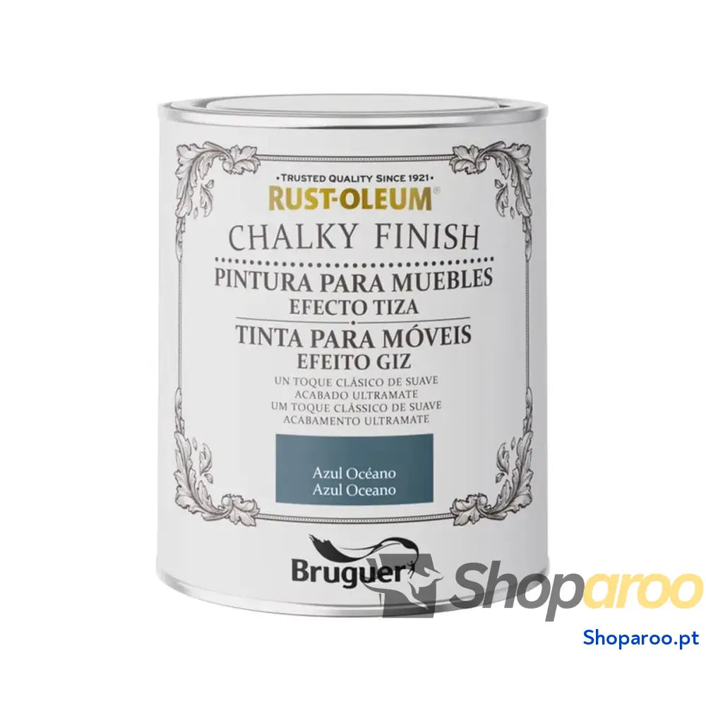 Quadro Bruguer Rust-oleum Chalky Finish 5733886 Móveis 750 ml Azul Océano